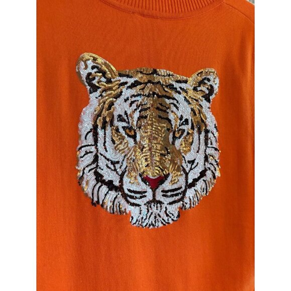 Queen of Sparkles Clemson Tigers Feather Tank Top - Picture 3 of 5